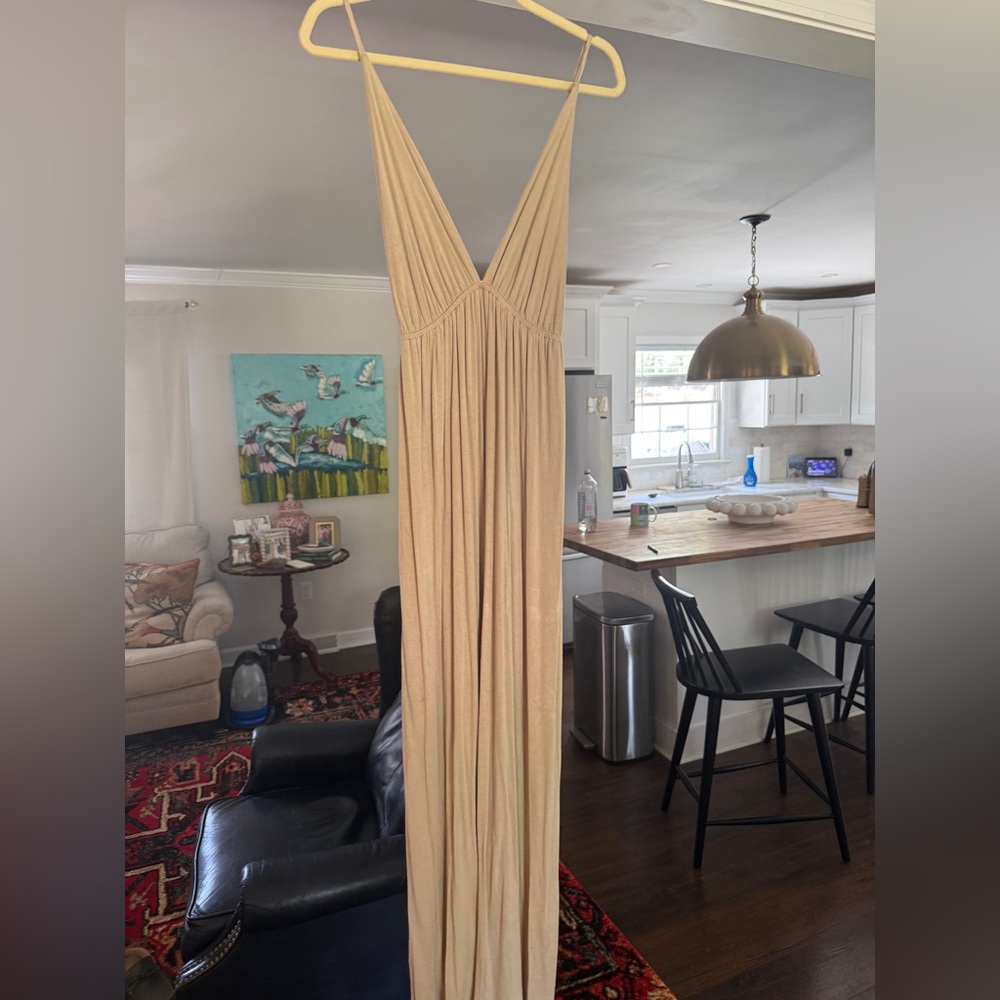 Audrey 3+1 Beige Maxi Dress - Size Small